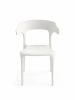 Пластиковый стул Miago, белый полипропилен, округлая спинка pp-740/WHITE