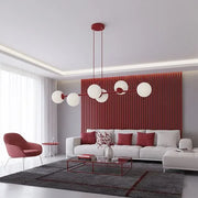 Emibig MAGNUS LED Chandelier, 10W, Burgundy, 100 × 14 cm 1644/6