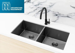 Кухонная мойка Meir двойная Shadow 860*440мм MKSP-D860440-PVDGM