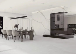 Крупноформатная плитка ASCALE ALTO STATUARI мягкая матовая 6мм*320*160см кв.м. ASC150M