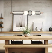 Chandelier Viokef MARGOT LED 28W 3000K Black and Gold 113*137.5cm 4311600