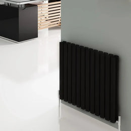 Радиатор Carisa TALLIS DOUBLE с 6 секциями, алюминиевый, черный, 180*35 см TLD1800035006