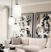 Chandelier Viokef ASTOR LED 70W OPAL BLACK 55*150cm 4257900