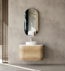 Тумба Jade с раковиной, столешница из натурального дуба, 59*45*45 см JA28011-60N-Cabinet