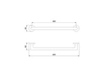 Towel hanger Nofer chrome 16850.40.B