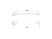 Towel hanger Nofer chrome 16850.40.B