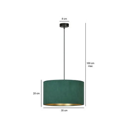 Люстра Emibig HILDE LED 15 Вт зеленая 100*35см 1051/1