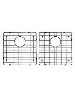 Кухонный двойной сетчатый фильтр для раковины Meir Shadow GRID-03-PVDGM
