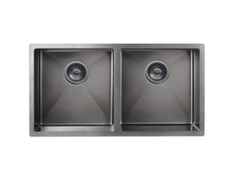 Кухонная мойка Meir двойная Shadow 860*440мм MKSP-D860440-PVDGM