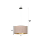 Люстра Emibig HILDE LED 15 Вт розовая 100*35см 1053/1