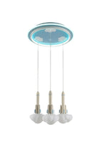 Chandelier Kids Lighting Blue Three Space Rockets 50*50*12cm p-2613-3
