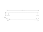 Towel hanger Nofer chrome 16850.60.B