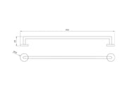 Towel hanger Nofer chrome 16850.60.B