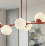Emibig MAGNUS LED Chandelier, 10W, Burgundy, 100 × 14 cm 1644/6