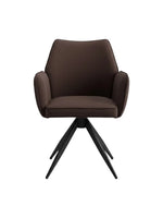 Кухонный стул из коричневой искусственной кожи, металлические ножки 25-2201-BROWN