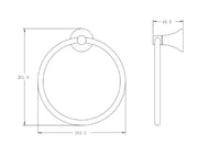 Towel ring Empolo brushed gold | M92802BG