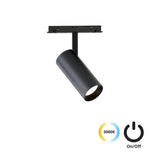 ოთახის წერტილოვანი განათება Viokef MAGNETIC LED ჩამრთველით 20ვატი 3000K შავი დიამ.6სმ 4244100S