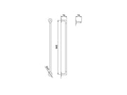 Towel hanger Nofer chrome 60 cm 16501.65.B