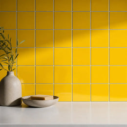 Floor and wall tiles Arezzo MOSAIC yellow matt 10*10 sq.m TC9814