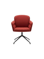 Офисное кресло Misimu с красной тканевой обивкой, вращающееся основание X900#/RED