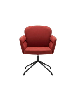 Офисное кресло Misimu с красной тканевой обивкой, вращающееся основание X900#/RED
