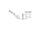 Bathrobe hanger Nofer chrome 16506.B