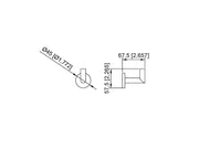 Bathrobe hanger Nofer chrome 16506.B