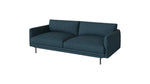 Диван Bolia Lomi для гостиной, ткань BAIZE DUST BLUE, черные лакированные металлические ножки 210 см 01-083-05_7758497