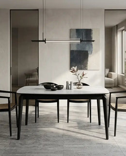 Кухонный стол Kimhome, белый, микрокристаллический камень, 140*80*75 см B33#