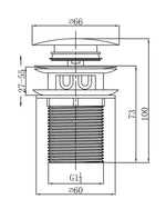 Держатель сифона раковины Empolo с отверстиями для перелива MCB6523