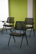 Meeting chair Miago with left armrest and adjustable backrest, black CV-B249BS-21