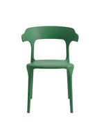 Пластиковый стул Miago, зеленый полипропилен, с закругленной спинкой pp-740/GREEN