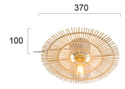 კედლის სანათი Viokef LETA 70 ვატი NATURAL 37*10სმ 4227900 — 4227900 ტექნიკური ნახაზი
