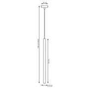 Потолочный светильник Emibig SELTER LED 8 Вт серый 120см 1648/1