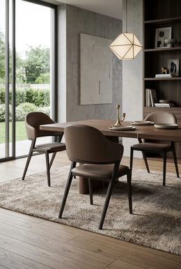 Кухонный стул Kimhome, искусственная кожа, коричневый, 50*53*85см Y83#-BROWN