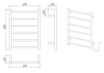 Radiator Empolo black matt 60*45cm MHTS600*450/6-MB