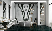 Large tile Infinity Panda White Luc glossy without mesh 160cm*320cm*6cm sq.m MB18-LUC