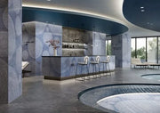 Large tile INFINITY HOLOS AEGEAN BLUE without glossy mesh 160cm*320cm*6mm sq.m. HL04 HL04-POL