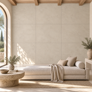 იატაკის და კედლის ფილა Cottodeste Limestone Clay Natura კრემისფერი მატი 100სმ*300სმ*5.5მმკვ.მ. EK7LS10 — გამოყენების ვიზუალიზაცია