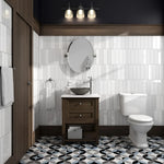 Wall tile Dune flat white matte 7.5*30 187862 187862N