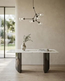 Кухонный стол Kimhome, столешница из белого микрокристаллического камня, 160*80 см, HY6838D