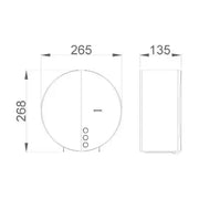 Nofer Toilet paper holder Round PVD SATIN GOLD Stainless steel 05046.G