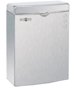 Корзина для мусора Nofer серебристая нержавеющая сталь матовая 5л 19 x 25,5 x 10см 09002.S