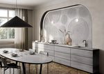 Large tile INFINITY HOLOS HYAMS WHITE without glossy grid 160cm*320cm*6mm sq.m. HL01 HL01-POL