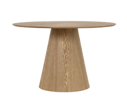 Dining table Hinlim DONRIC MDF + ash wood veneer wood-colored