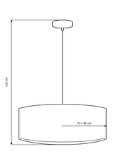 Emibig HILDE LED Chandelier, 15W, Green