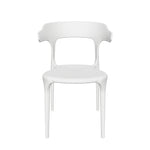 Пластиковый стул Miago, белый полипропилен, округлая спинка pp-740/WHITE