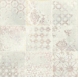 Floor and wall tile Dune TERRACOTA DECOR BLANCO 20*20 box: 0.68 sq.m. piece: 0.04 sq.m.