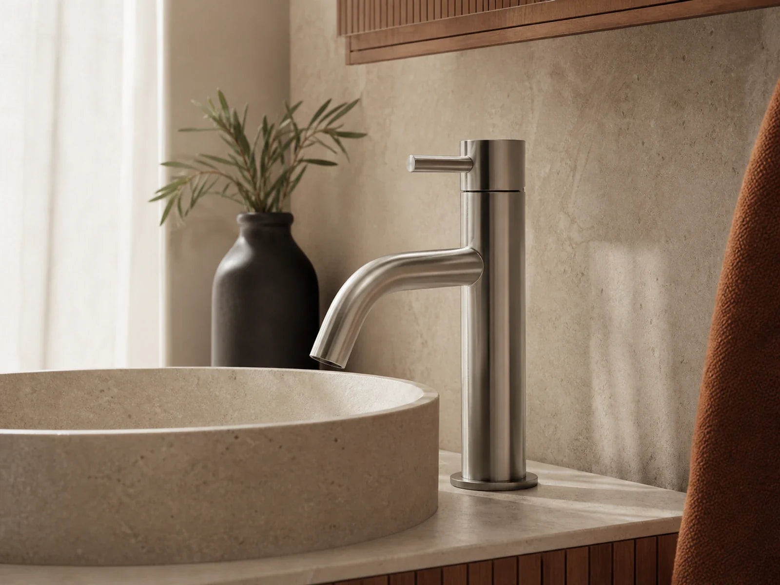 Basin mixer Meir Picola Brushed Nickel MB03XS-PVDBN