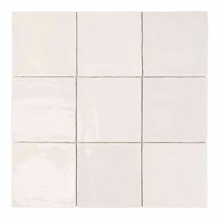 Wall Tile Dune Tabarka White Glossy 15x15 cm 188245